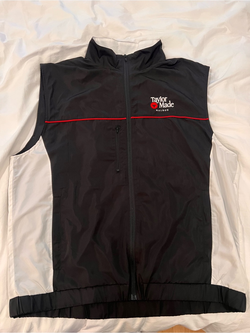 Malbon x TaylorMade Panel Vest Black/White Mens XL NWT. RARE collab!